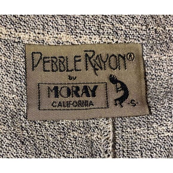 Moray California Vtg. Weskit Top Long Sleeve Front Button Wrap Sz. L - Picture 9 of 10